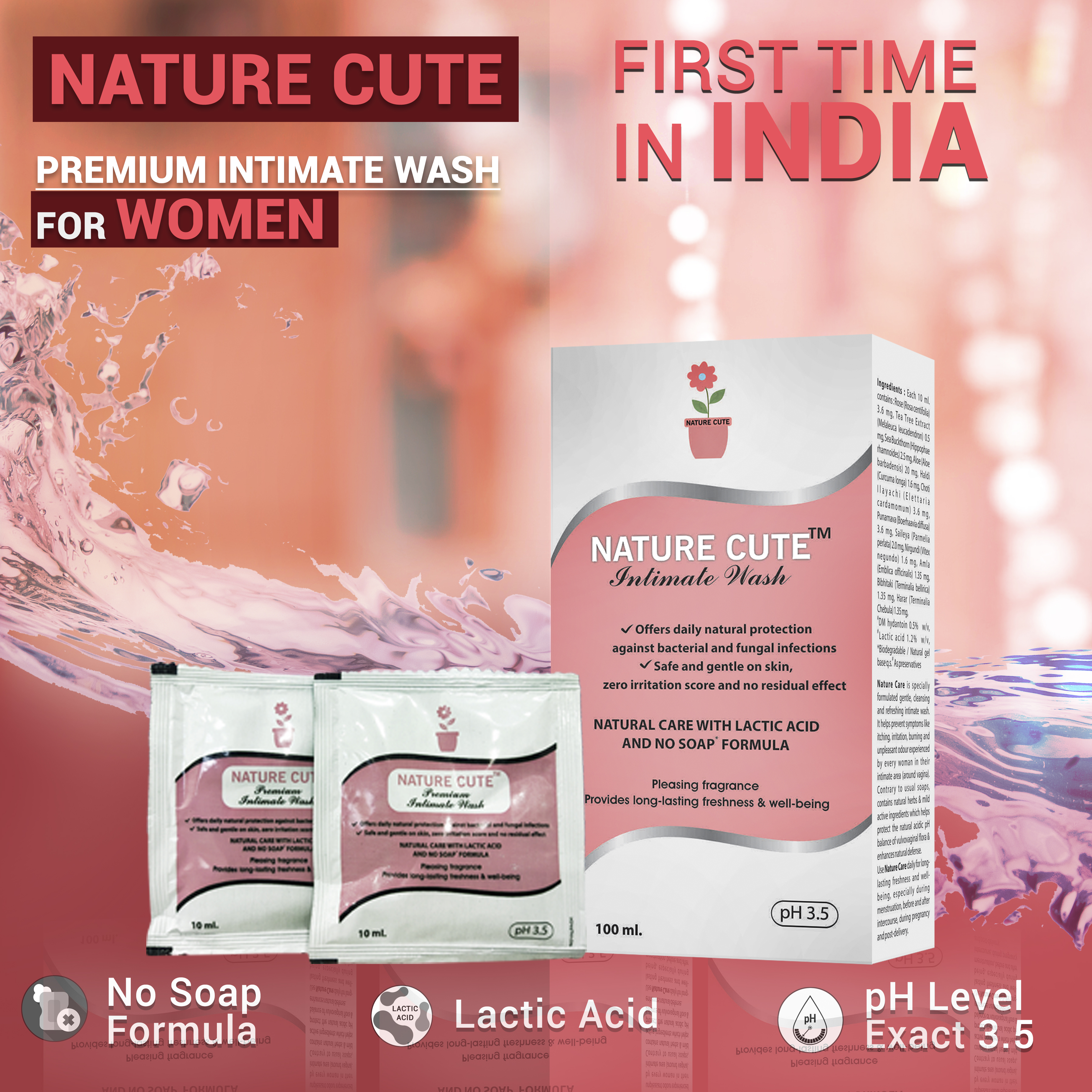 Take care of intimate hygiene with natural intimate wash